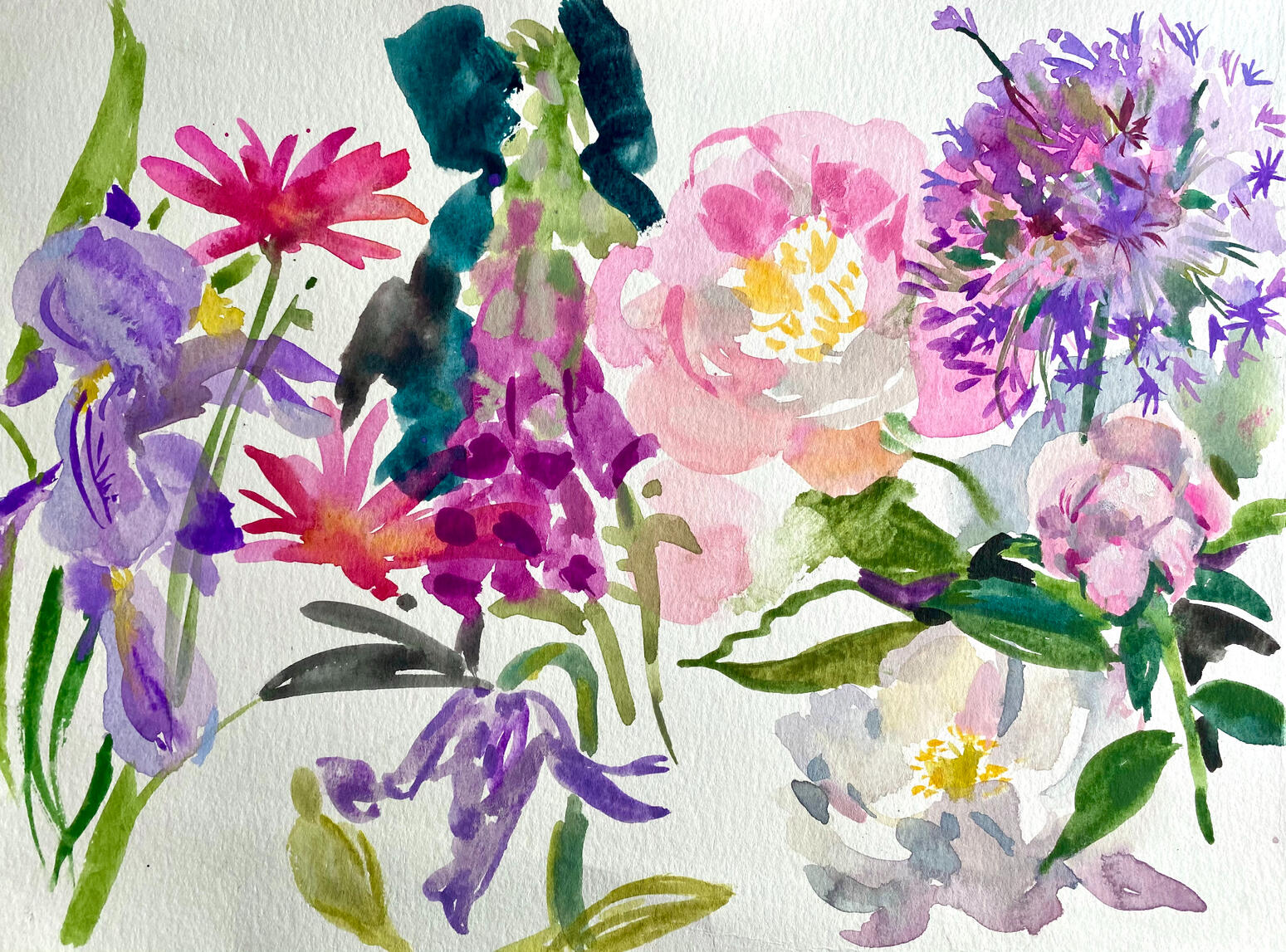 Outdoor Flower Painting