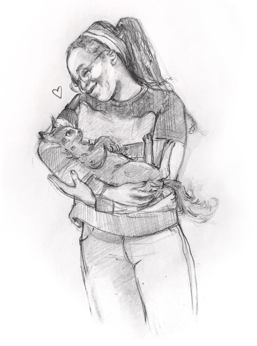 My Valentine—Graphite Sketch