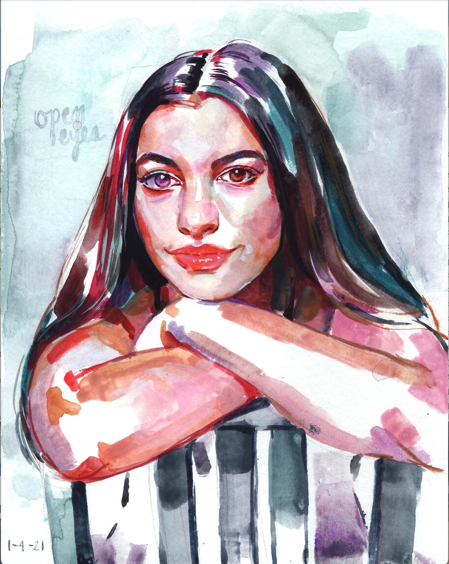 Annie—Gouache Study