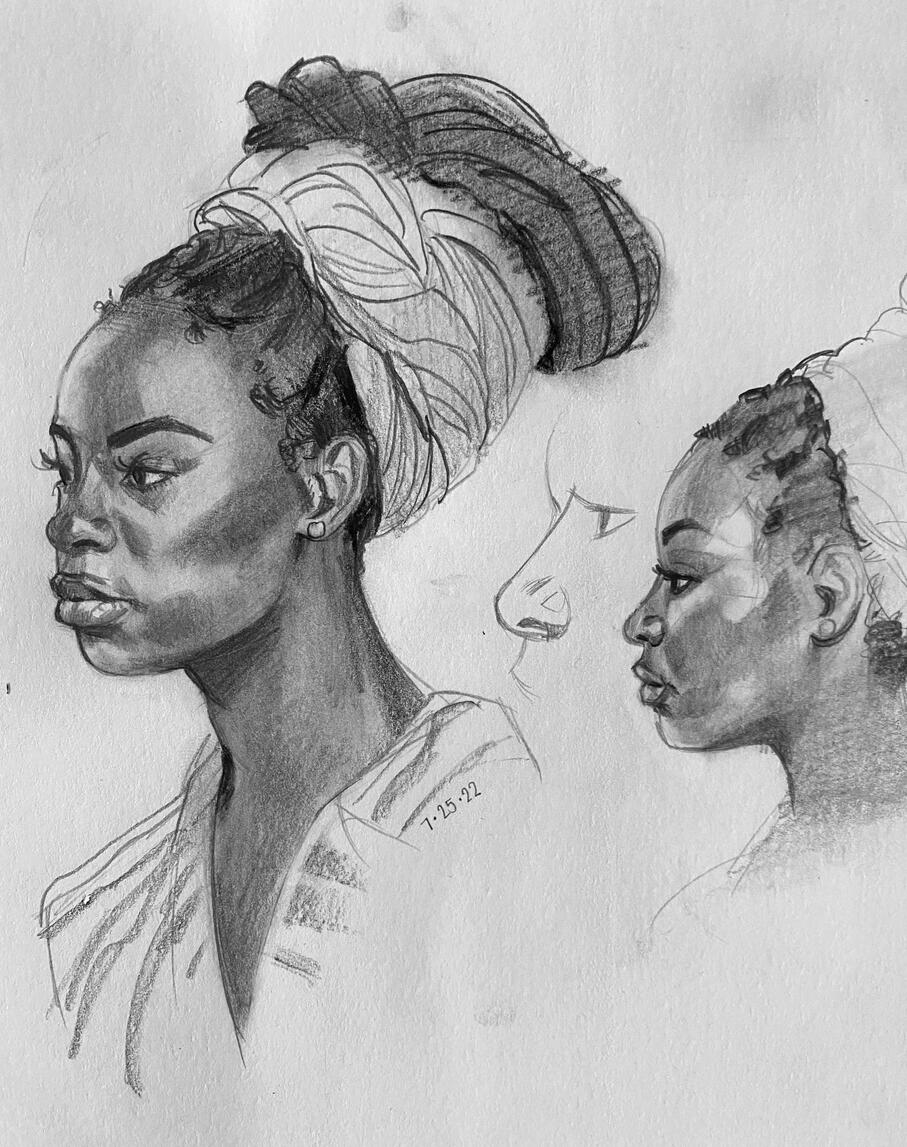 Sketchbook study—Graphite