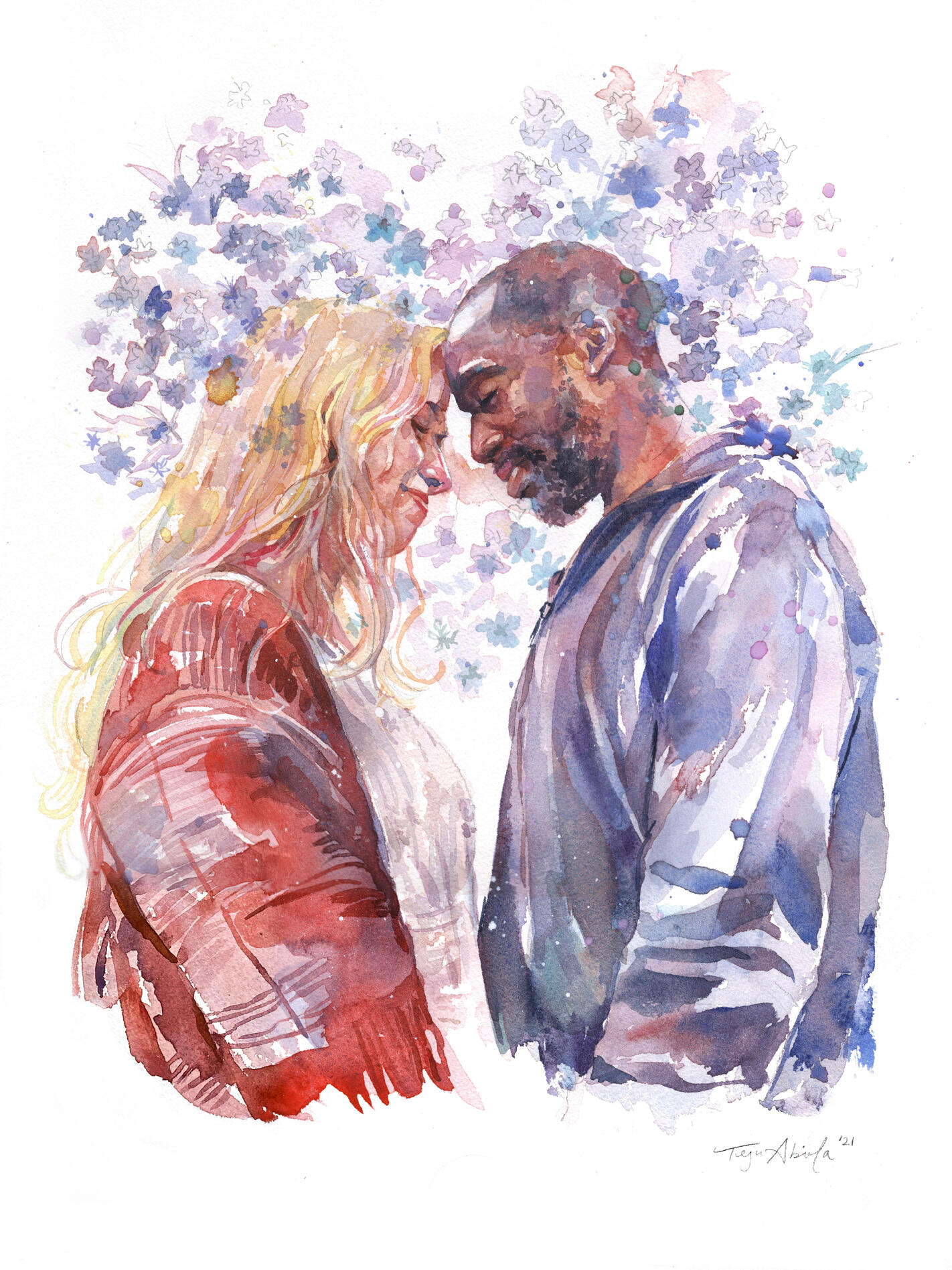 Lovely Lavender — watercolor, 12"x16", 2021